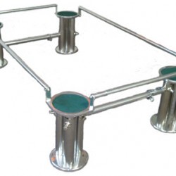 Regular Stand, Stainless Steel con cortinas (3-STD1011SD)