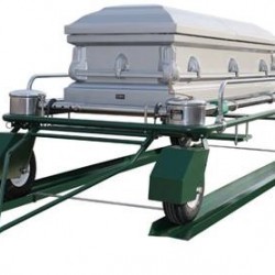 Porta feretros Frigid Fluid, con remolque y cortinas
